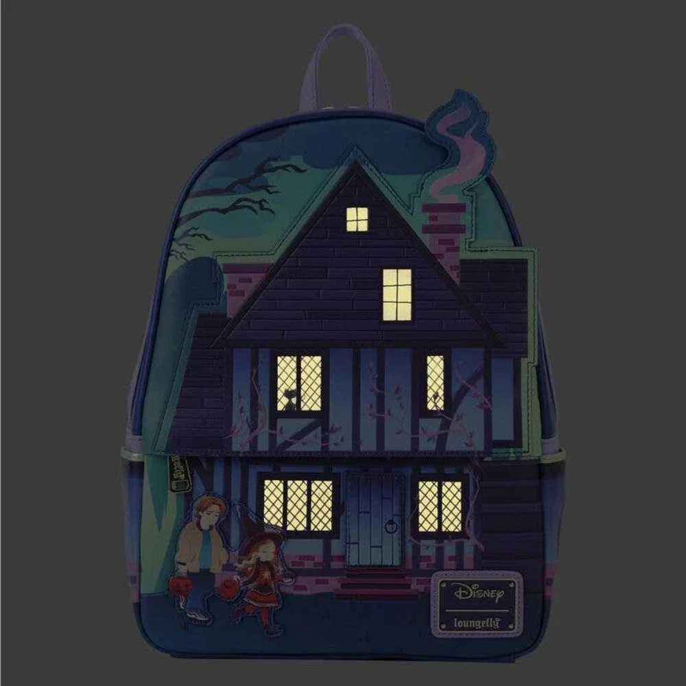 NEW! Loungefly DISNEY Hocus Pocus Sanderson Sisters’ House Mini Backpack D22 - Picture 2 of 14